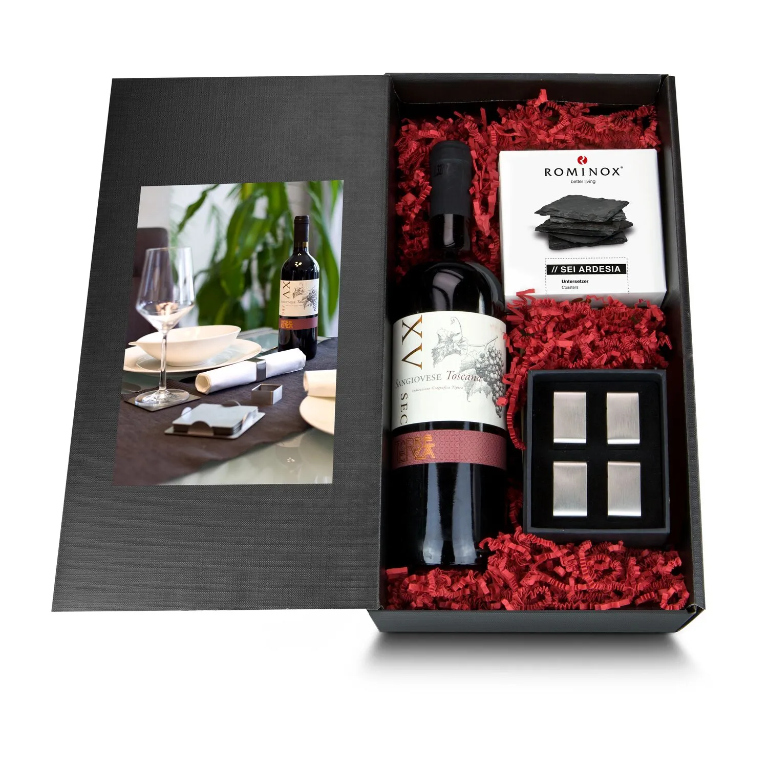 Geschenkset / Präsenteset: Sangiovese Noblimente, schwarz – Bild 2