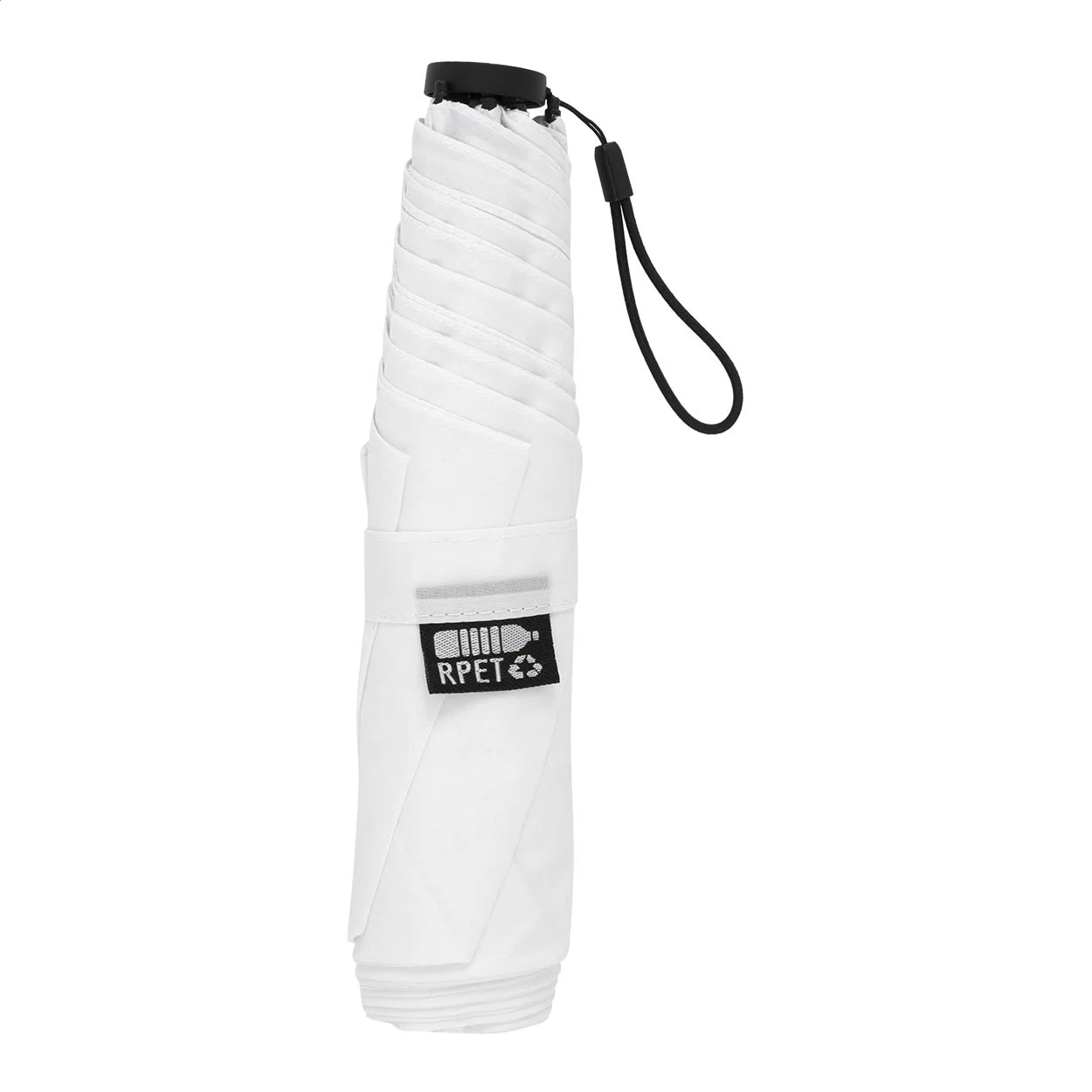 Ultraleichter RPET Taschenschirm Follight, weiß – Bild 4