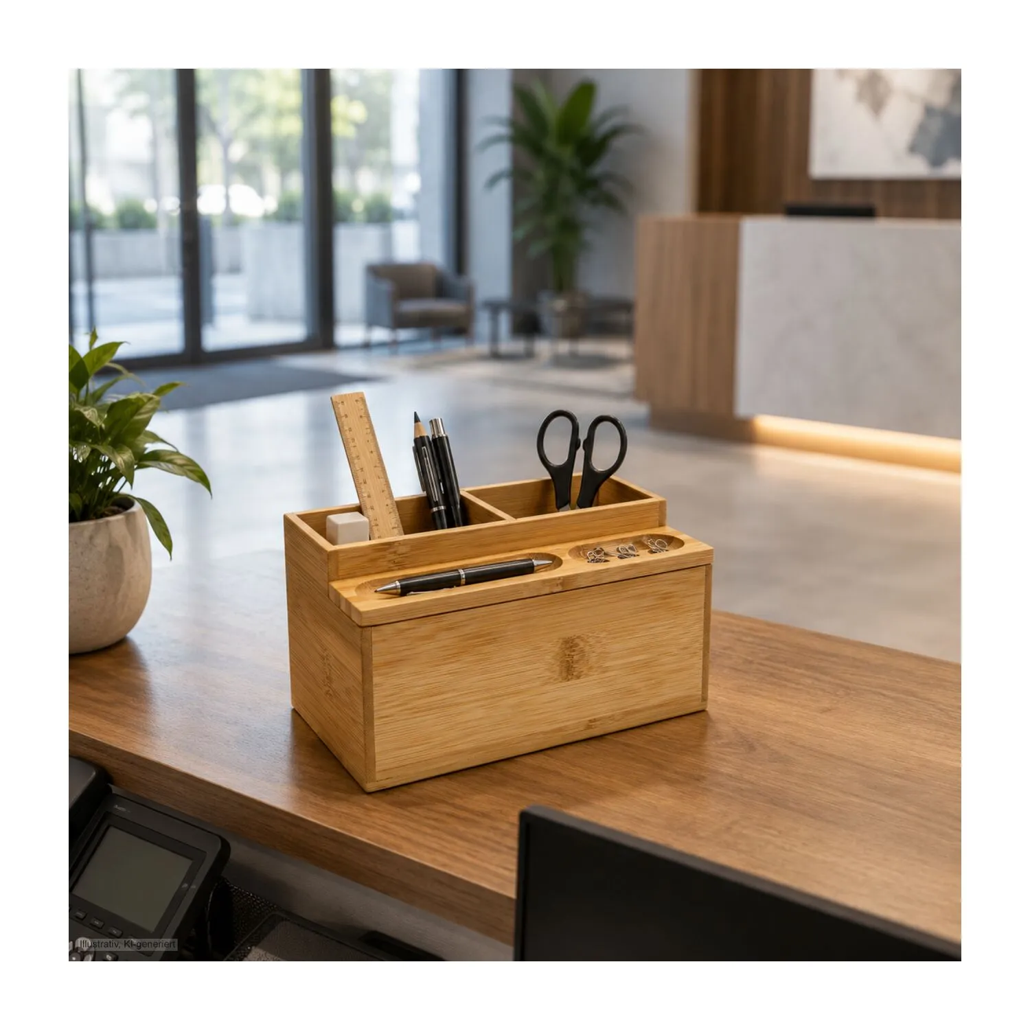 ROMINOX® Schreibtisch-Organizer // Butler, braun – Bild 5