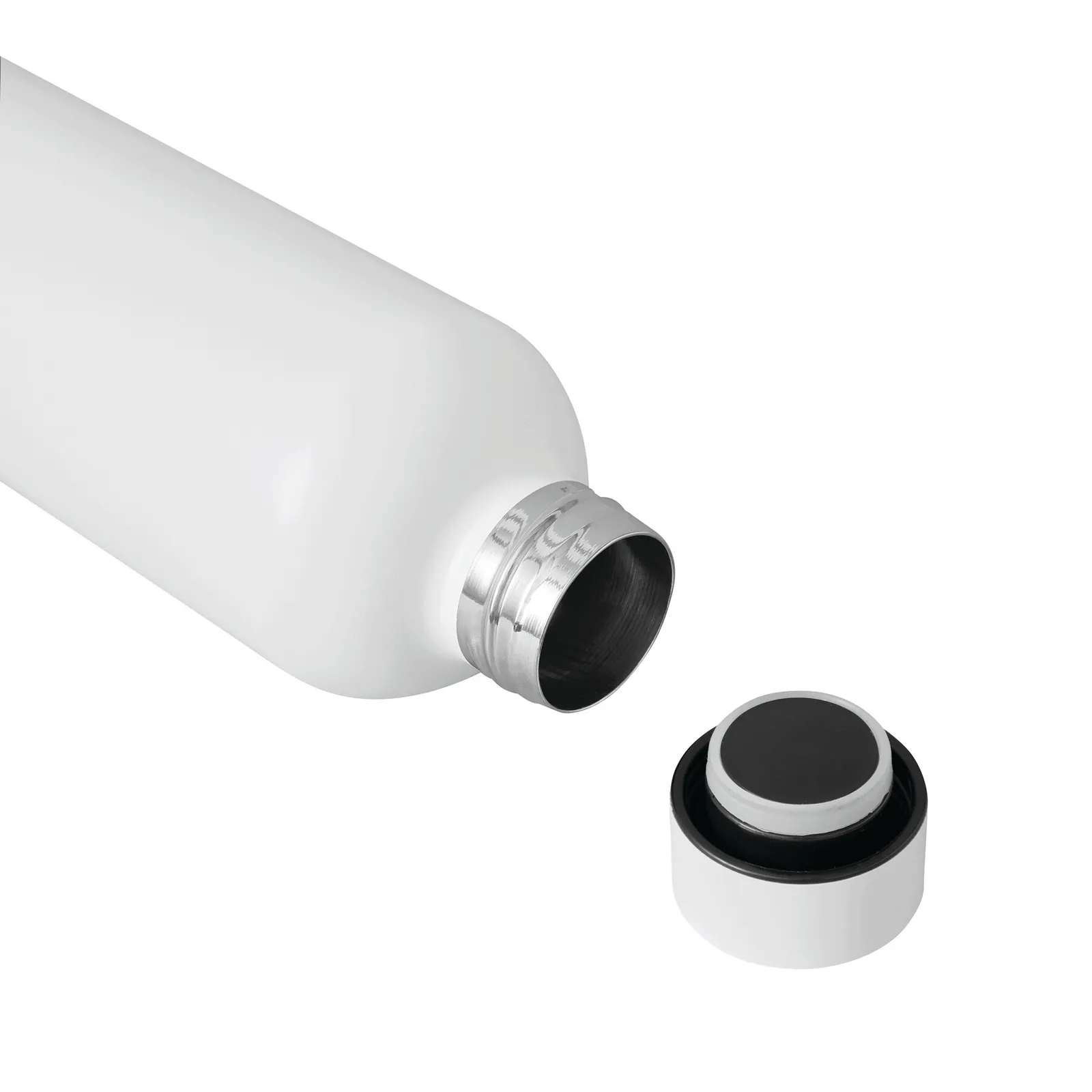GET WARM - Vakuum-Isolierflasche, weiß – Bild 4