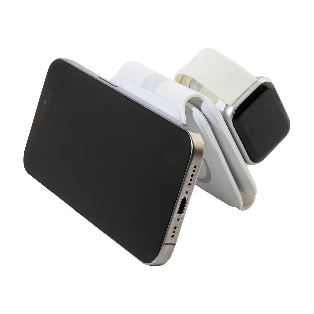 3in1 Wireless-Charger aus RABS FolCharge, weiß – Bild 2