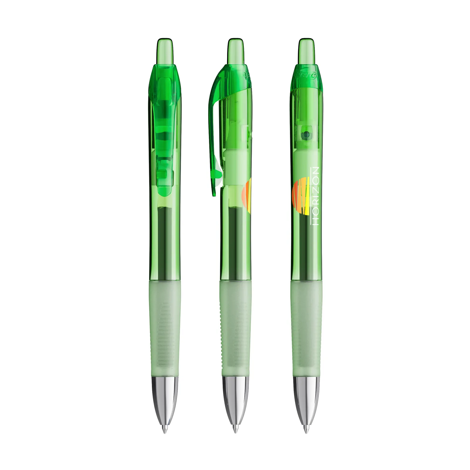 BIC® Intensity® Gel Clic, Transparent Grün/ Blaue Tinte – Bild 2