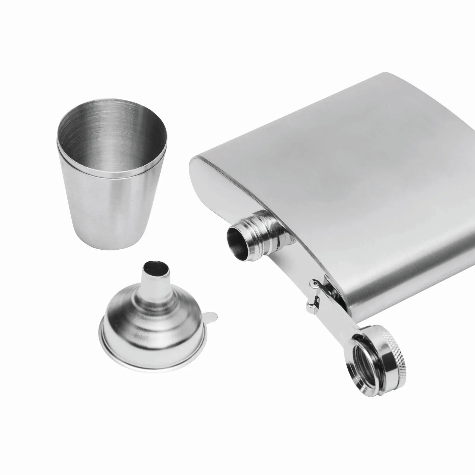 COWBOY - Edelstahl-Flachmann-Set silber, silber – Bild 6