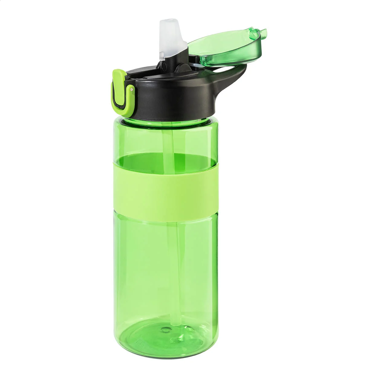 RPET Trinkflasche Fitgrip, grün – Bild 2