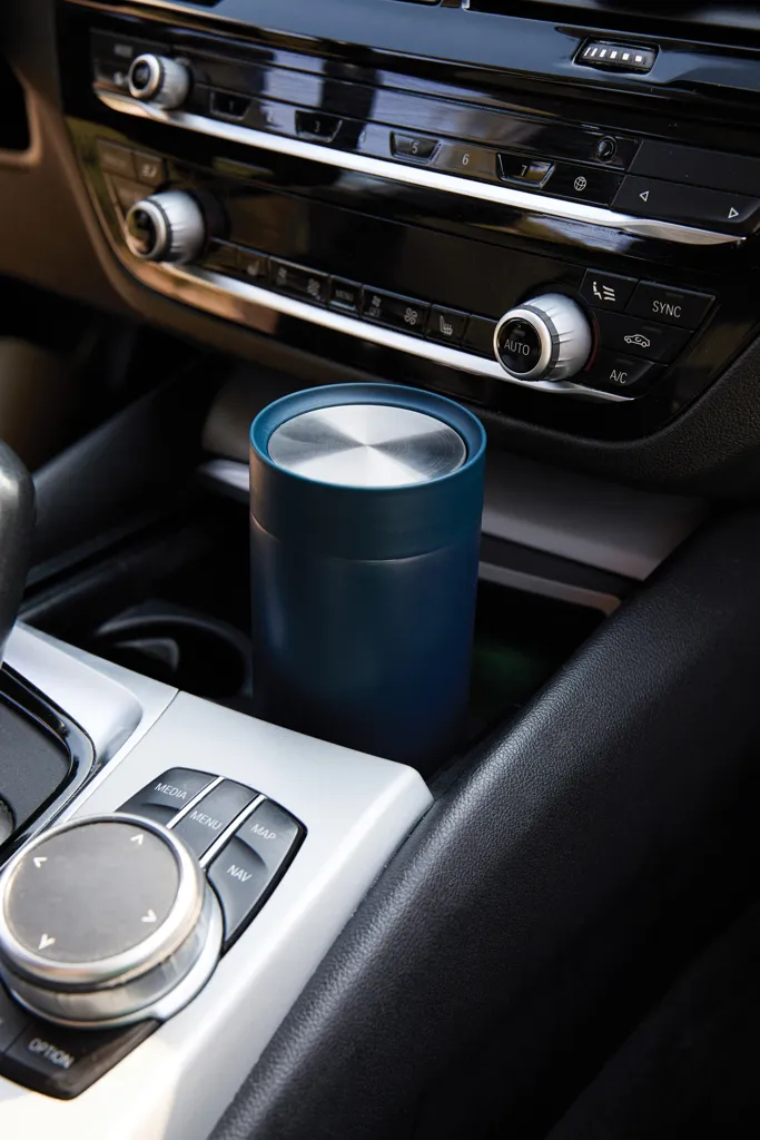 VINGA Erie 350ml Becher aus RCS rec. Stainless-Steel, navy blau – Bild 5