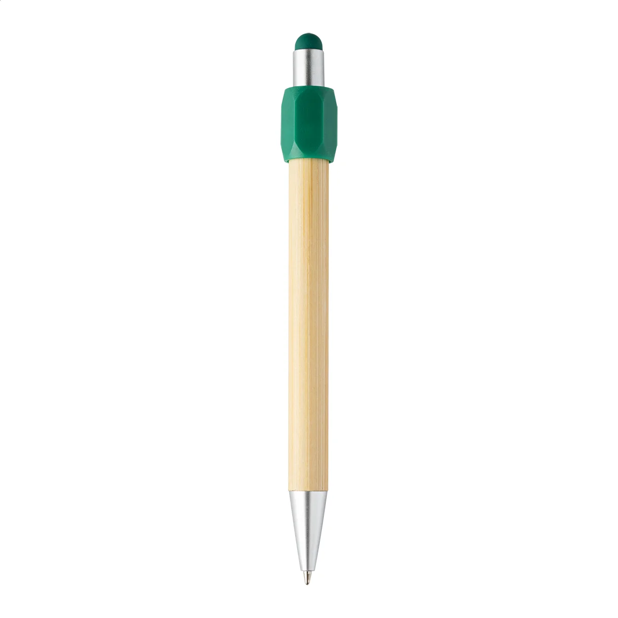 Spinner-Kugelschreiber Sponner, grün, natur – Bild 4