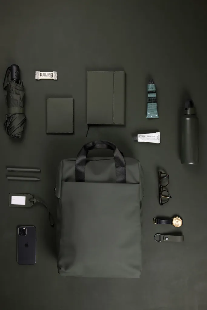 VINGA Baltimore RCS Tote Rucksack, grün – Bild 8