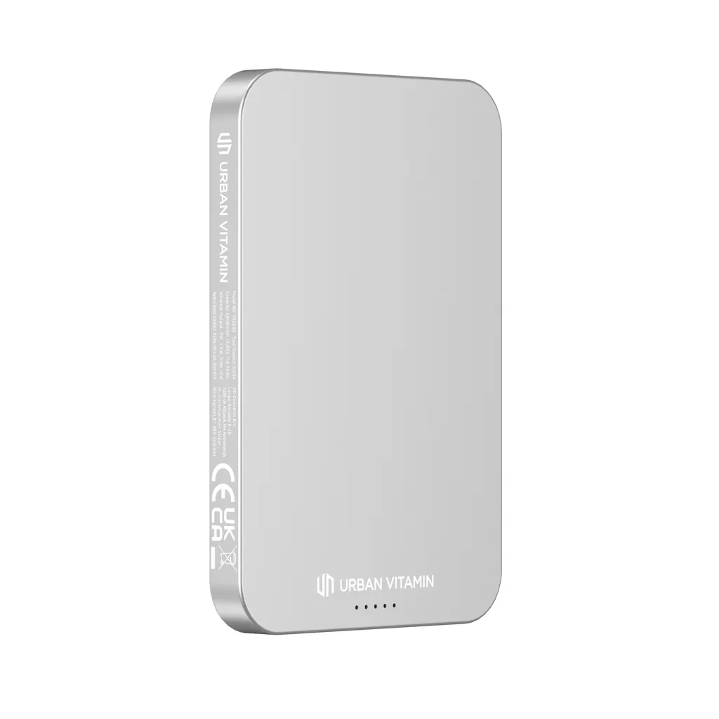 Urban Vitamin Richmond 5000mAh Powerbank aus RCS Plastik/Alu, silber – Bild 9