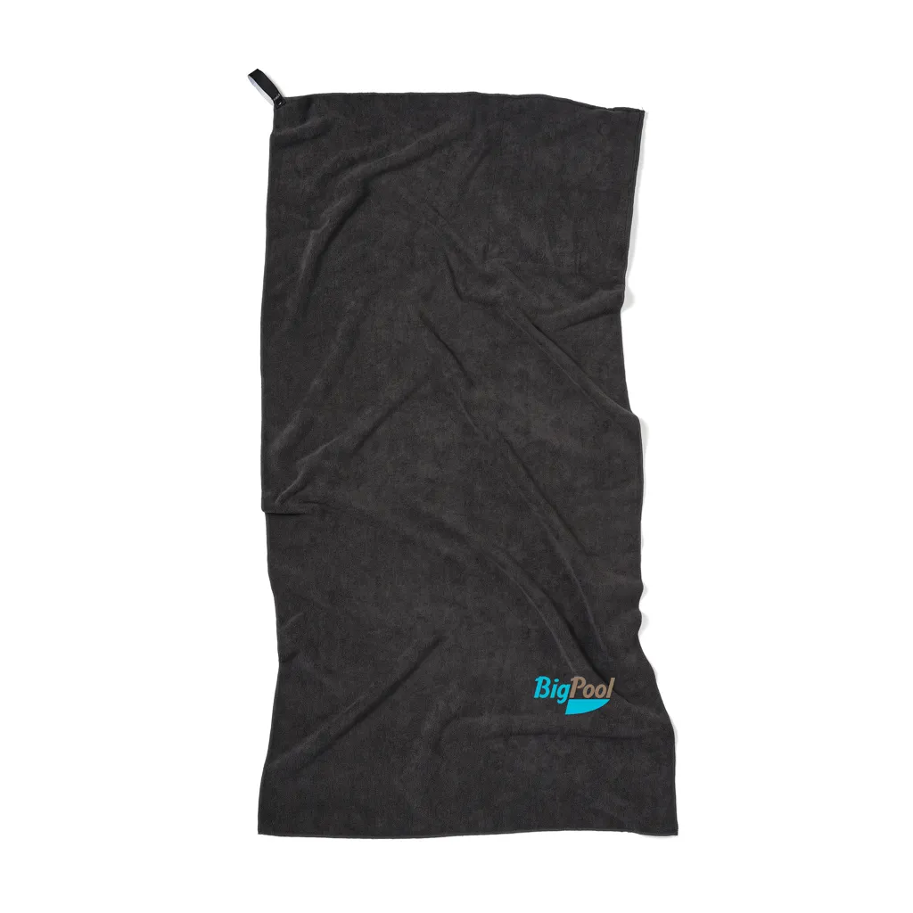 VINGA GRS rPET Active Dry Handtuch 140x70, schwarz – Bild 3