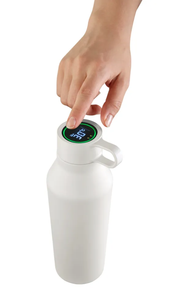 Smarte Thermoflasche HYDRATION COACH weiß, weiß – Bild 2