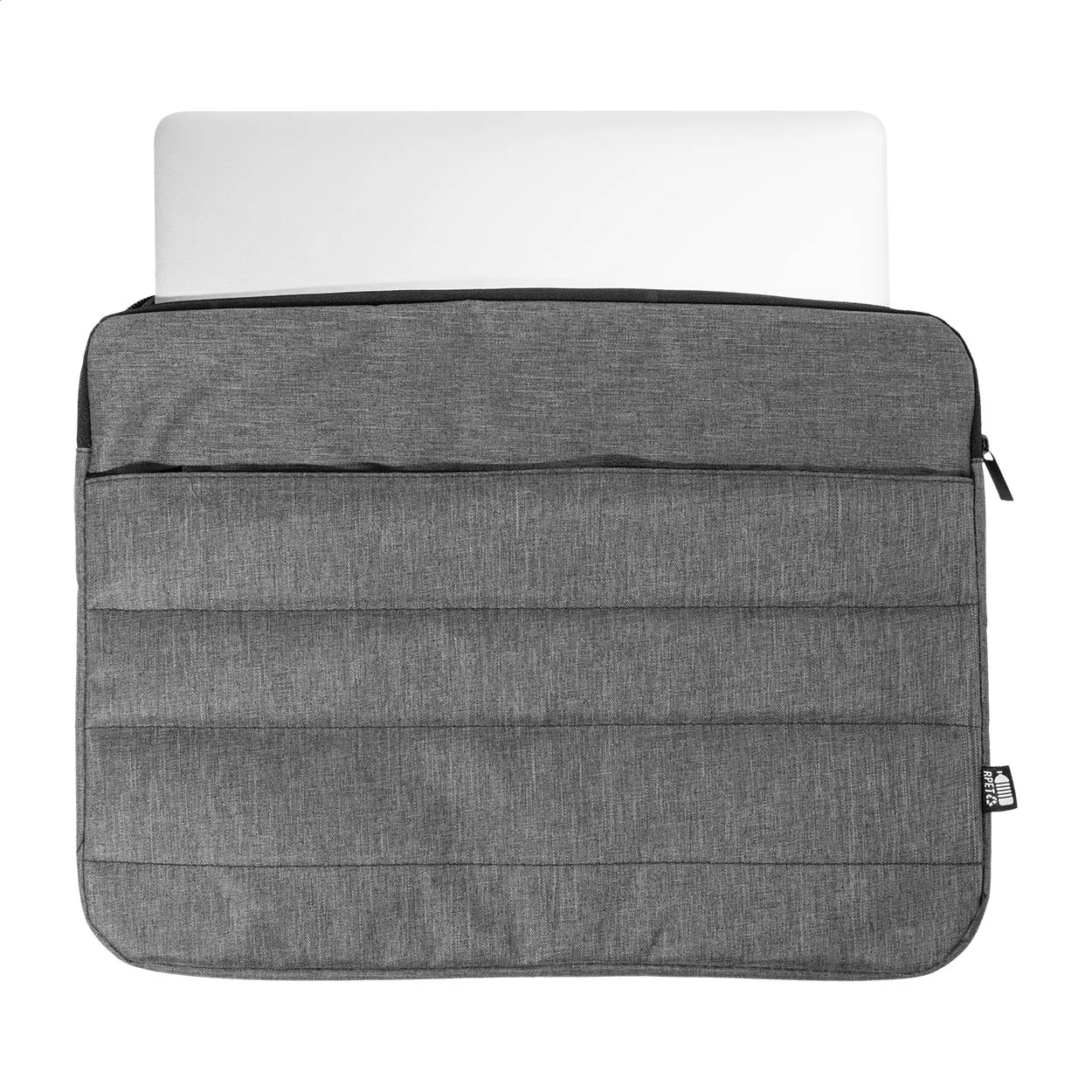 RPET Laptoptasche Laddex, silber – Bild 4