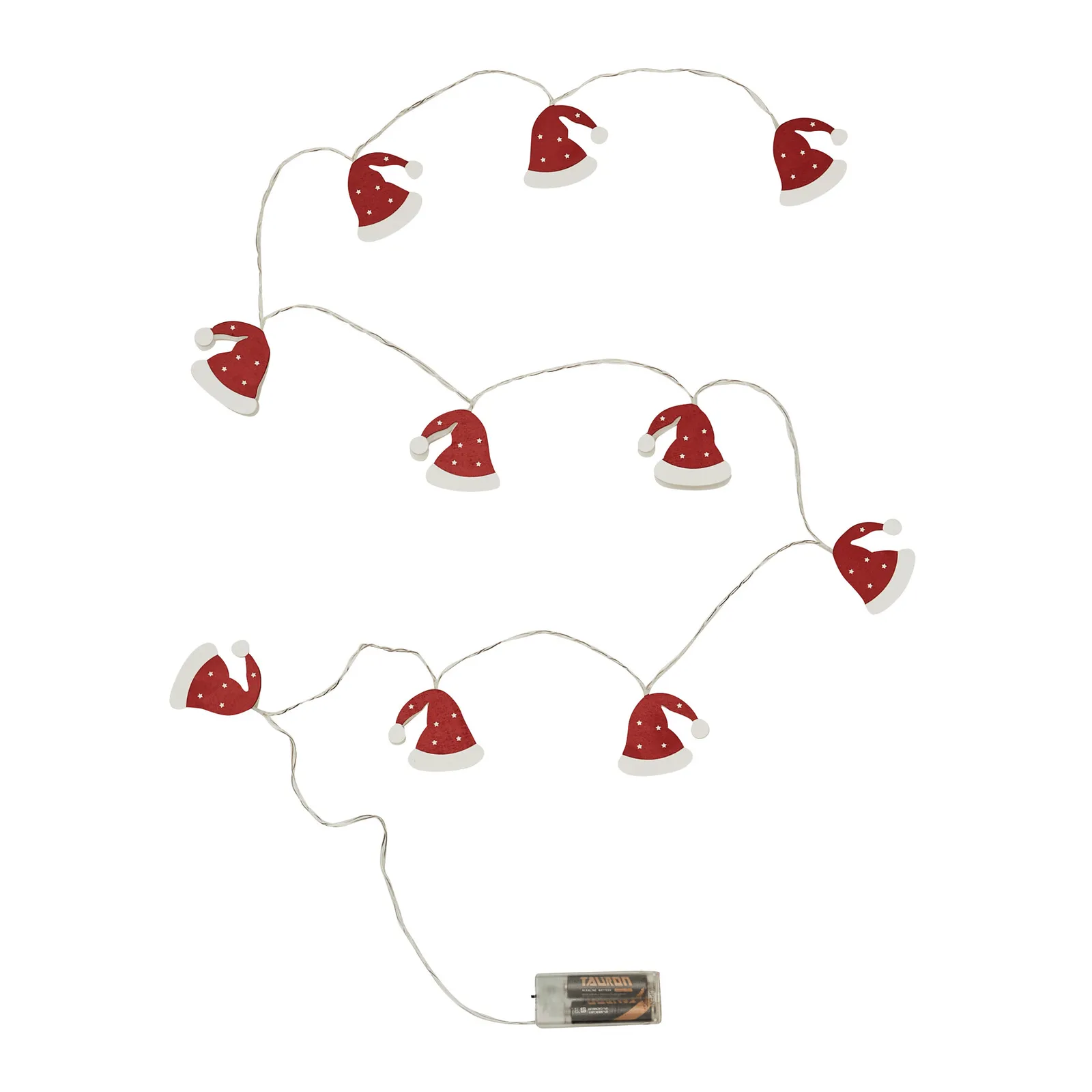 SANTA CAP - Lichterkette rot, weiß, rot, weiß – Bild 3