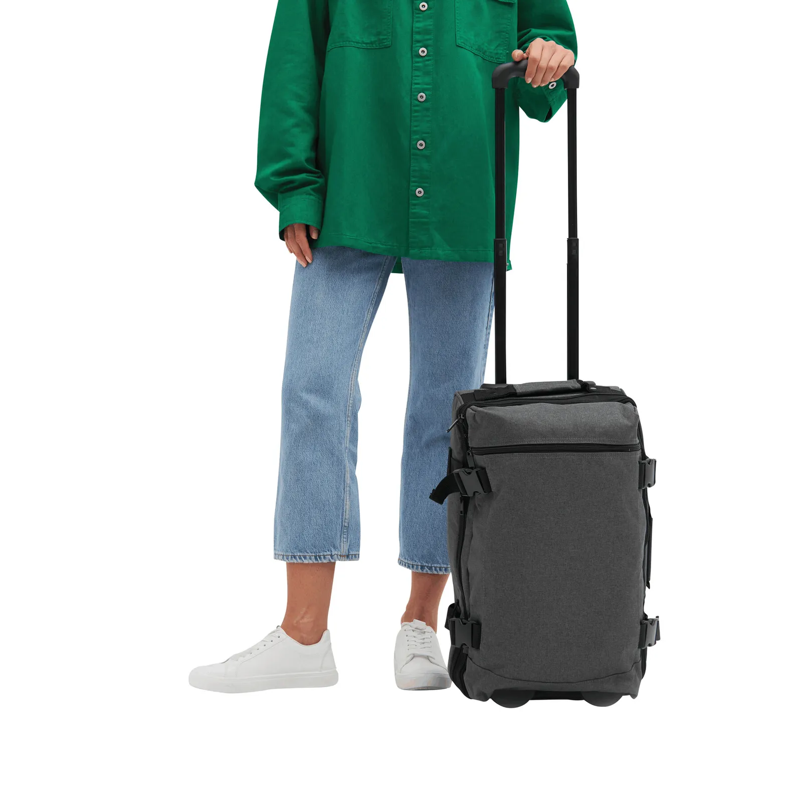 VISBY - Trolley-Reisetasche grau, schwarz, grau, schwarz – Bild 14
