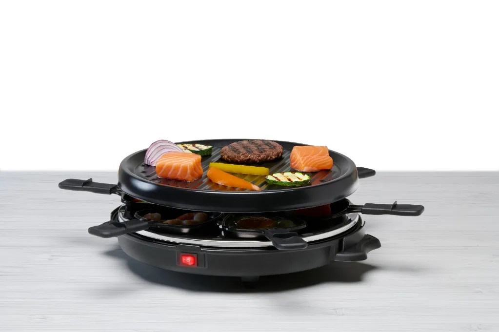 ALPINA Raclettegrill 800W Oval, Schwarz – Bild 5