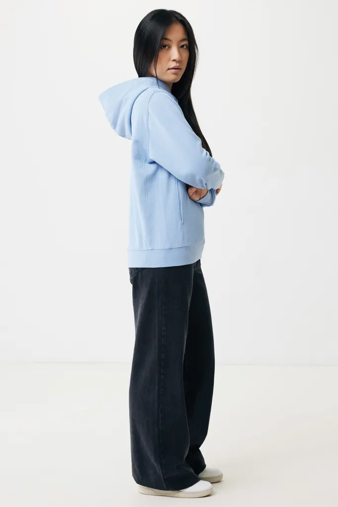 IQONIQ Yengo Hoodie mit Seitentaschen aus rec. Baumwolle, sky blue – Bild 6
