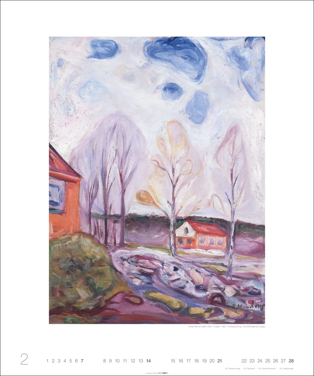 Edvard Munch Edition Wandkalender 2027 – Bild 3