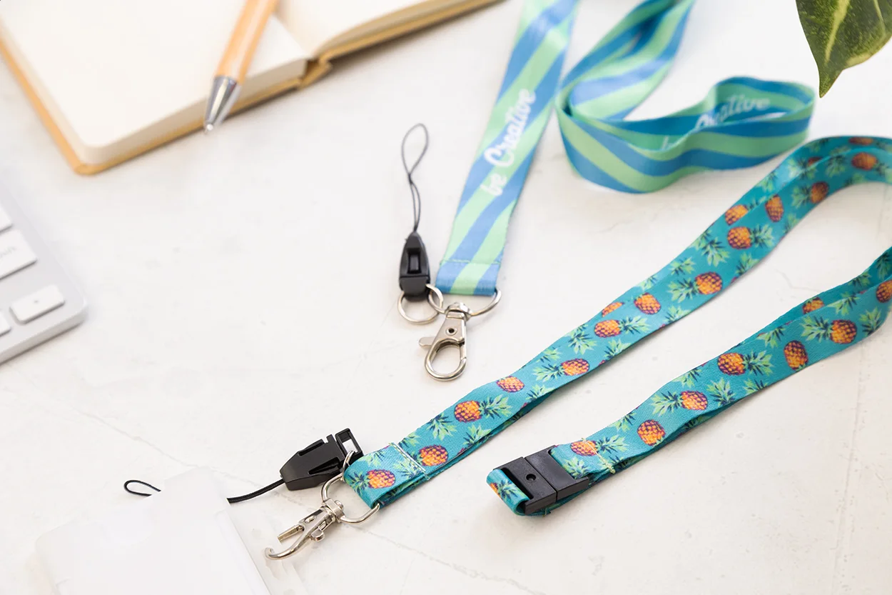 Lanyard Subyard B mit Sublimationsdruck, weiß – Bild 5