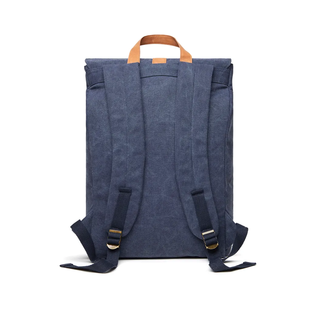 VINGA Bosler Rucksack aus GRS recyceltem Canvas, navy blau – Bild 2