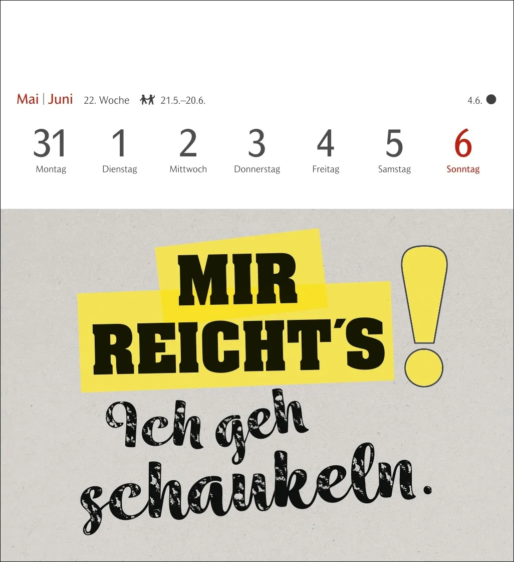 Typo-Sprüche-Kalender Postkartenkalender 2027 – Bild 4