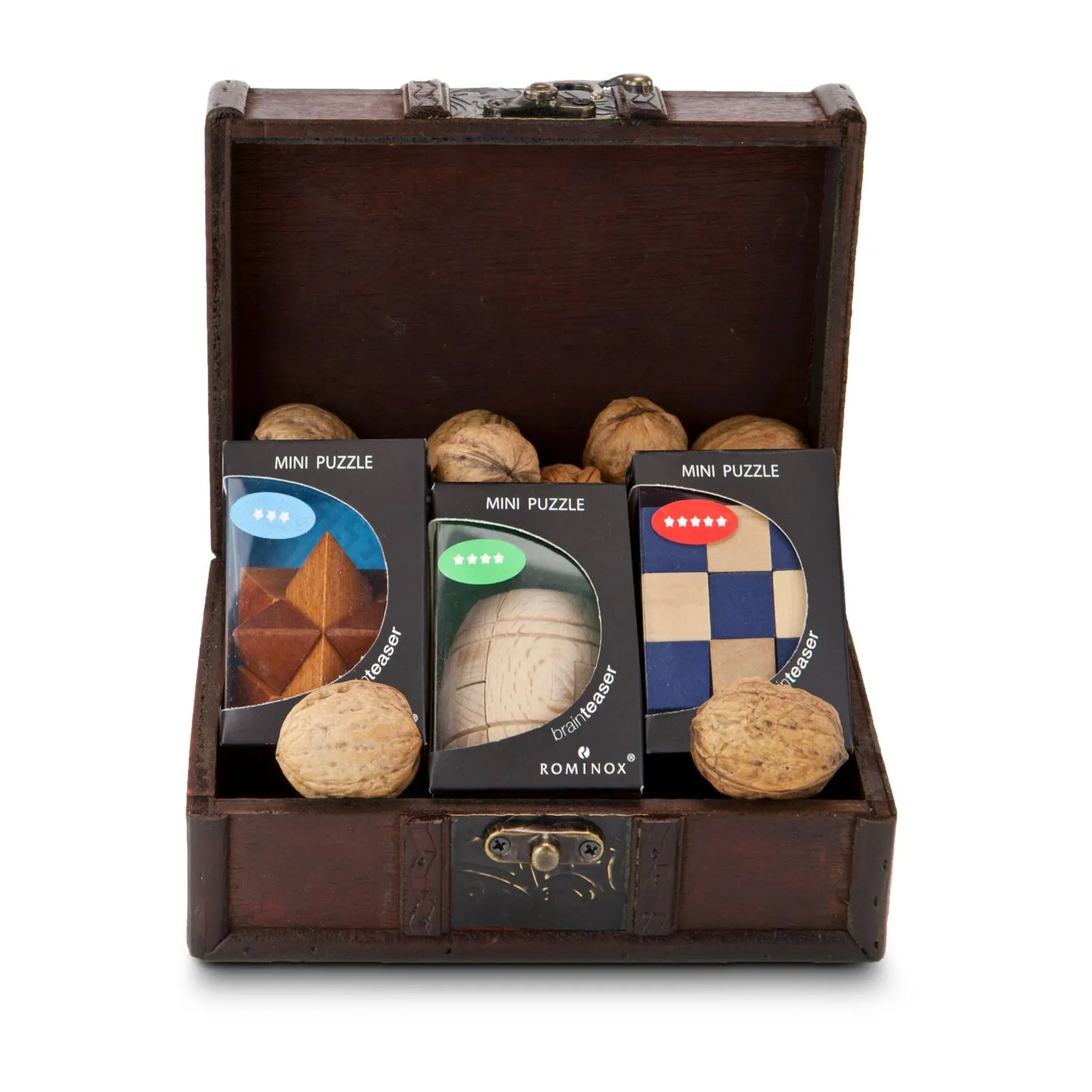 Geschenkset / Präsenteset: Knobel-Schatz, braun – Bild 2