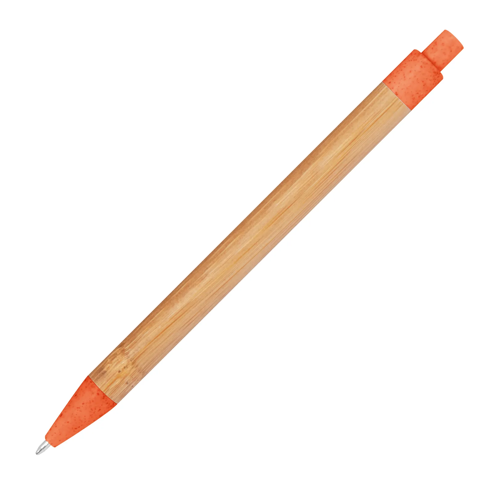 Bambus Kugelschreiber Halle, orange – Bild 4