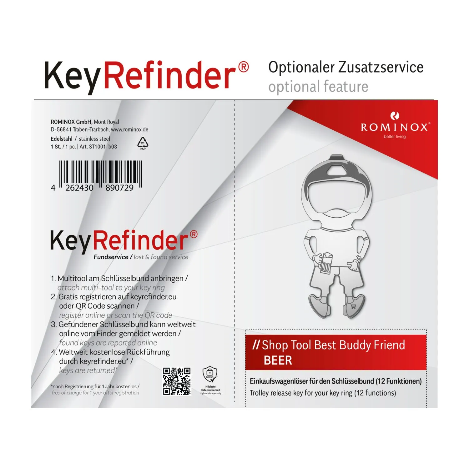 ROMINOX® Best Buddy Friend // Beer, silber – Bild 9