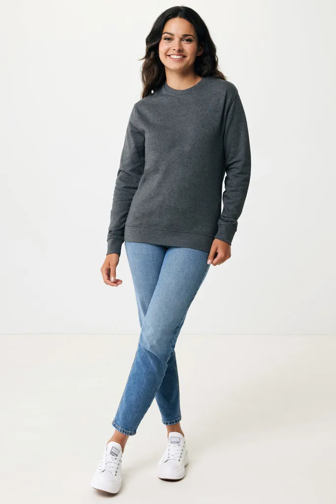 IQONIQ Denali ungefärbt. Rundhals-Sweater aus recycelter BW, heather anthracite – Bild 7