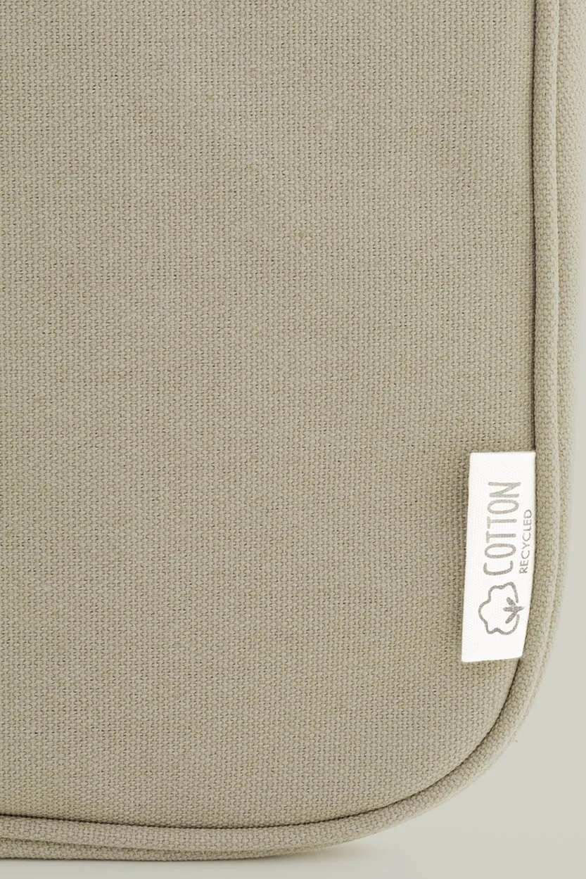 Recycelten Canvas Laptoptasche Rebyss Comp, beige – Bild 4