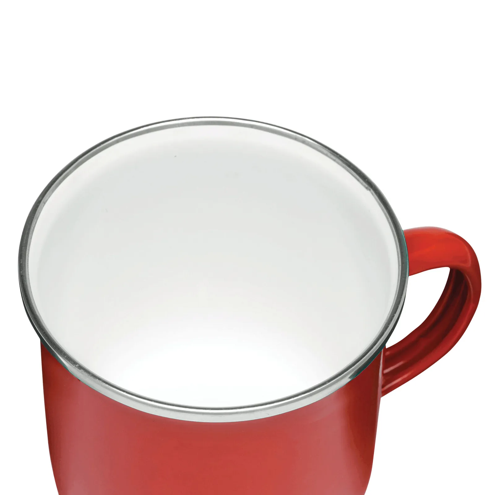 VINTAGE CUP - Emaille-Trinkbecher, rot – Bild 6