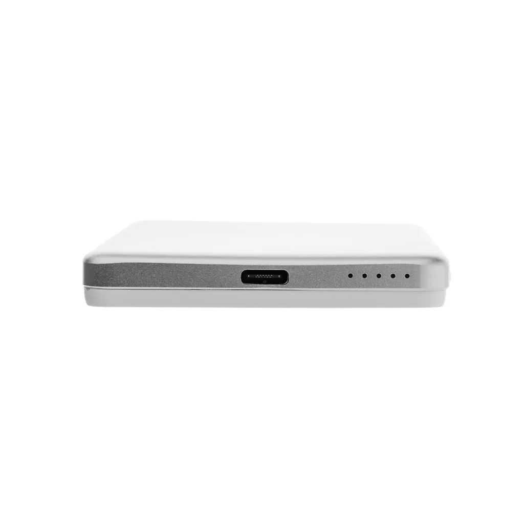 Orion 5.000mAh 5W magnetische Powerbank aus RCS rec. Alu, silber – Bild 6