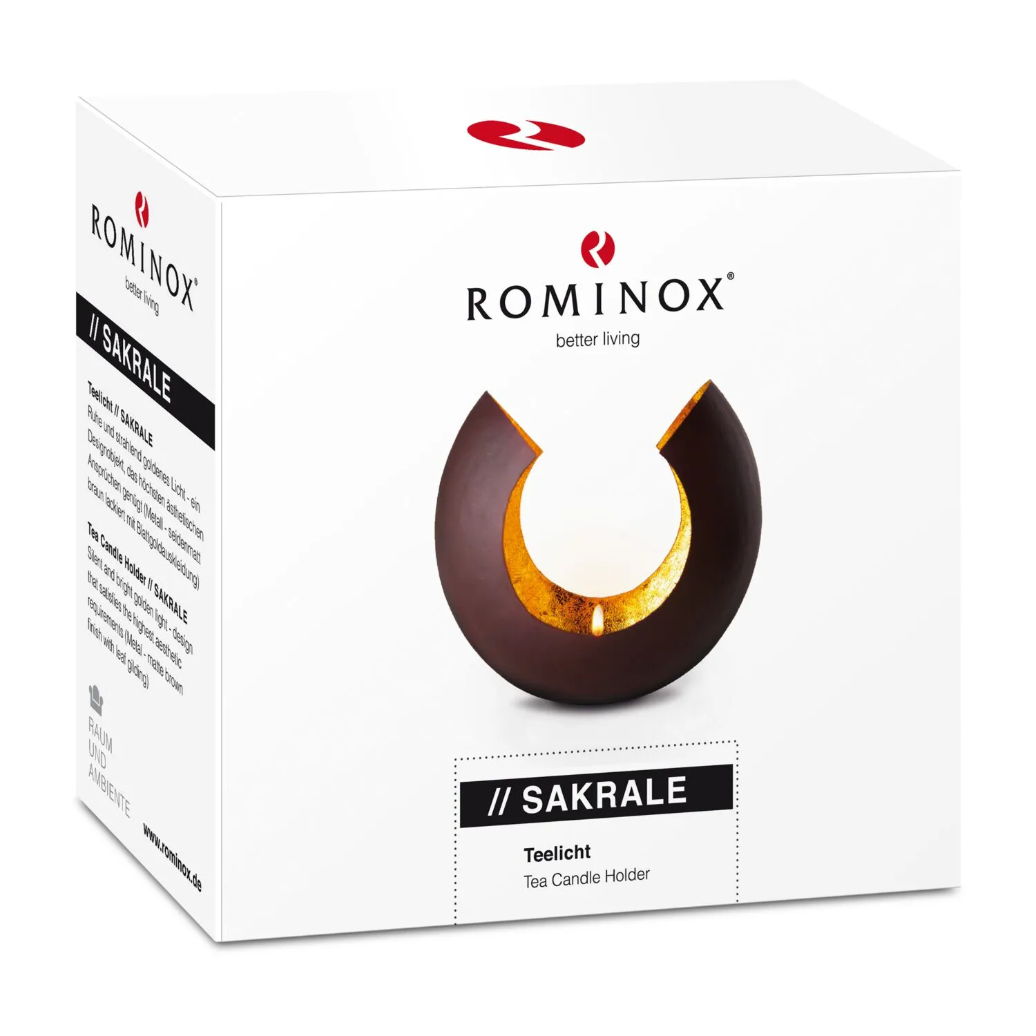 ROMINOX® Teelicht // Sakrale klein, gold – Bild 3