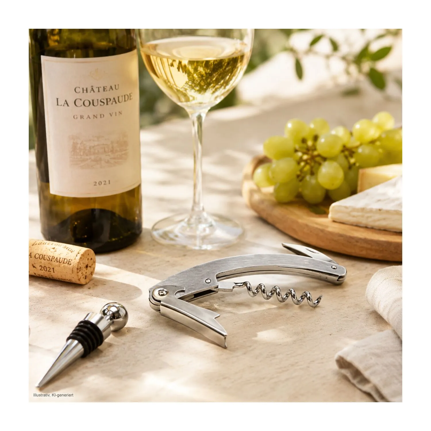 Geschenkset / Präsenteset: Wein & Snack, schwarz – Bild 8