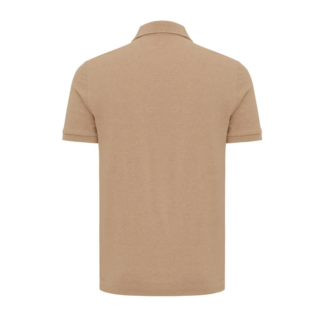 IQONIQ Yosemite Piqué-Poloshirt aus recycelter Baumwolle, heather brown – Bild 2
