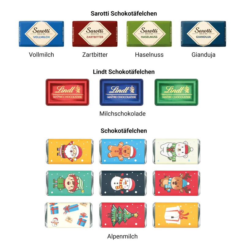 Shape Adventskalender Geschenk, Sarotti Schokoladen-Täfelchen – Bild 2