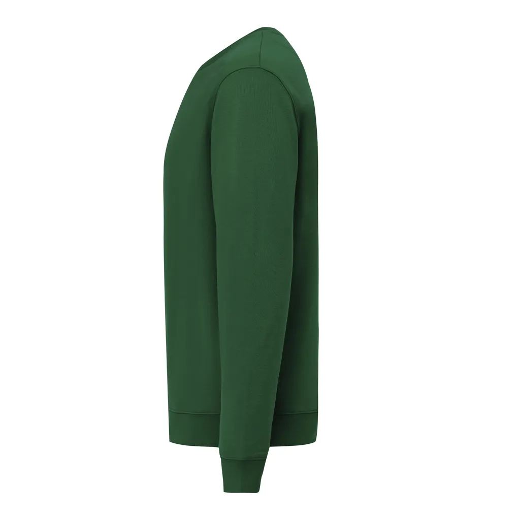 IQONIQ Torla Rundhals-Pullover aus recycelter Baumwolle, forest green – Bild 3
