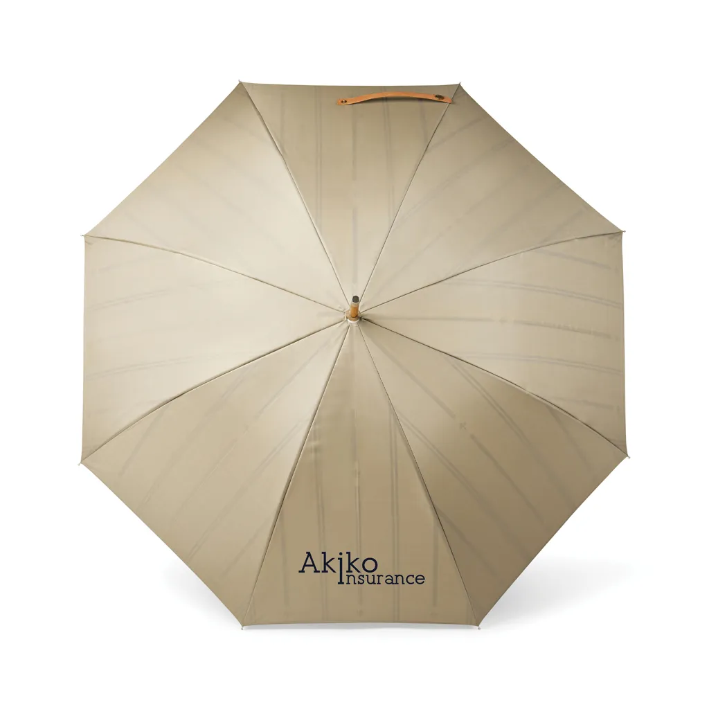 VINGA Bosler AWARE™ Regenschirm aus recyceltem PET, beige – Bild 4