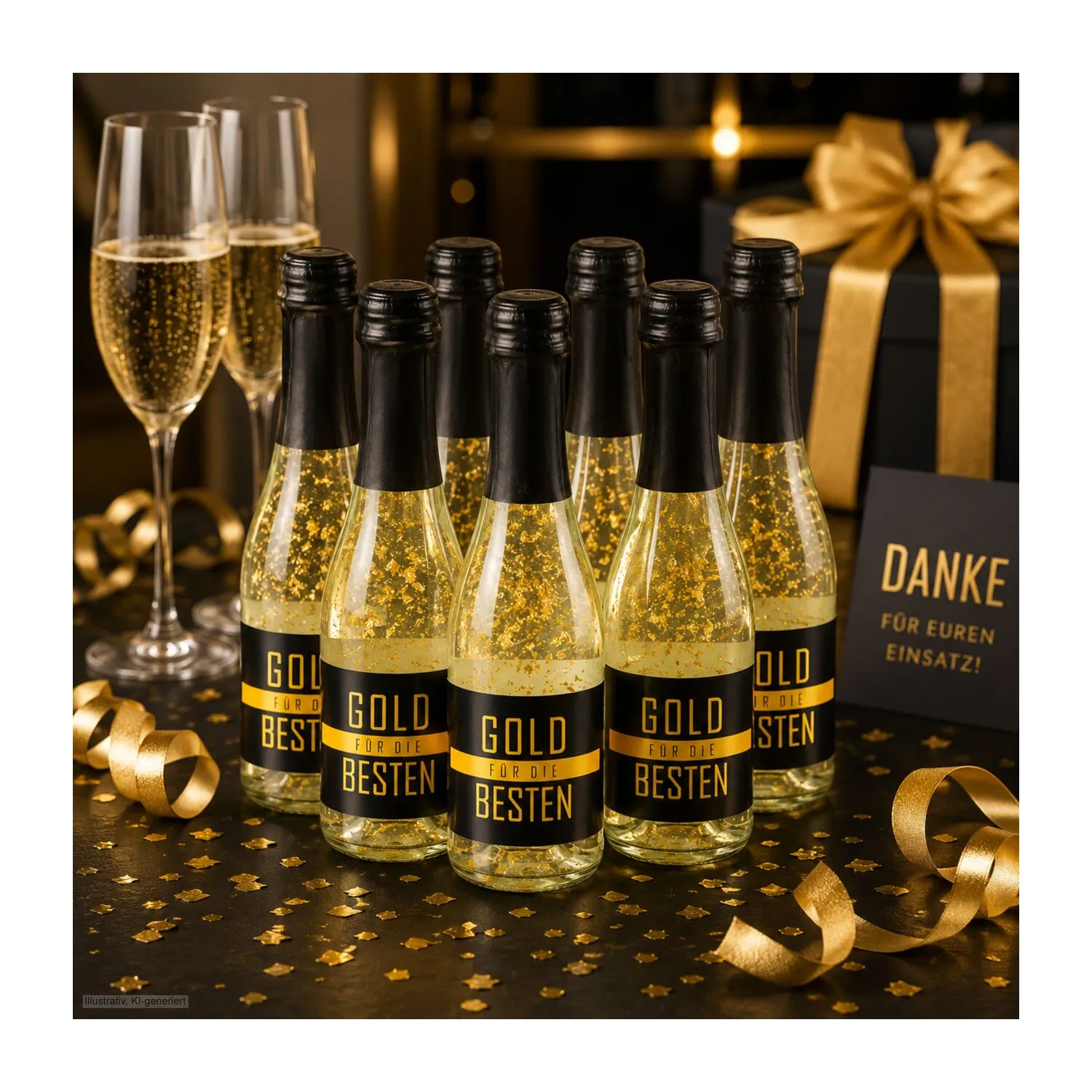 6x Gold für die Besten, 0,2 l, gold – Bild 5