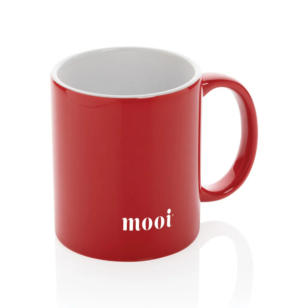 Basic Keramiktasse, 350ml, rot – Bild 2