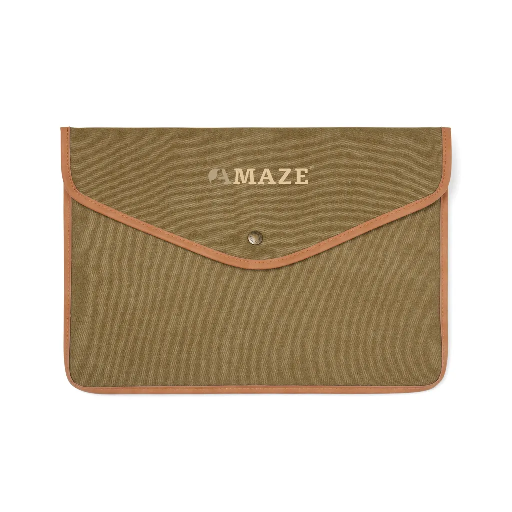VINGA Bosler 14" Laptop-Tasche aus GRS recyceltem Canvas, grün – Bild 4