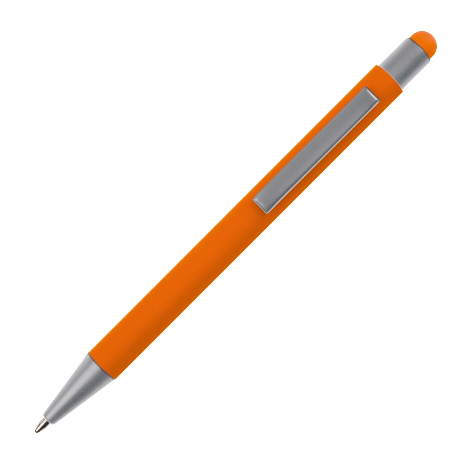 Metall Kugelschreiber mit Touch-Pen Rio, orange – Bild 3