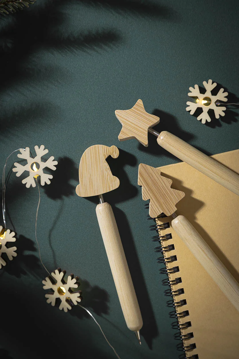 Weihnachtskugelschreiber Xoom, Stern, natur – Bild 6