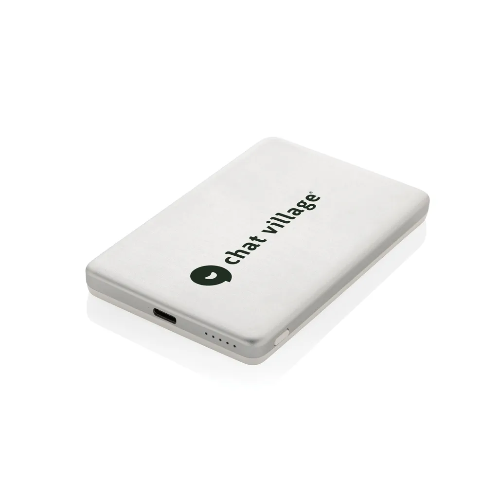 Orion 5.000mAh 5W magnetische Powerbank aus RCS rec. Alu, silber – Bild 8