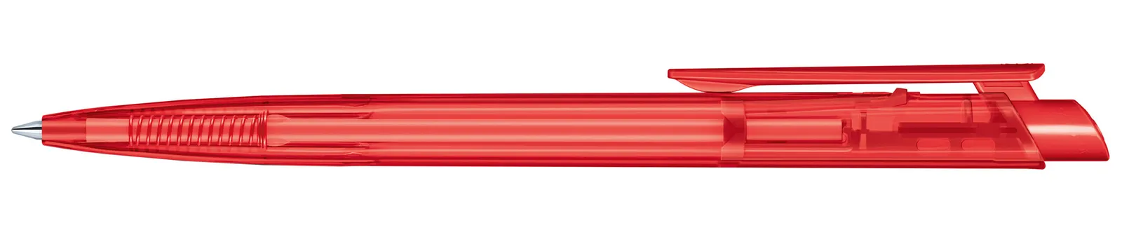 Dart Clear Druckkugelschreiber, Rot 186 – Bild 4