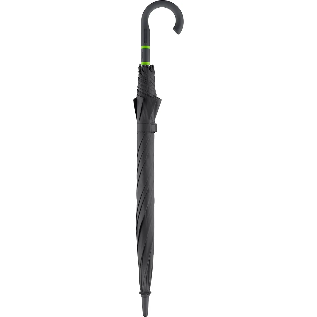 AC-Midsize-Stockschirm FARE® Style, schwarz-limette – Bild 3