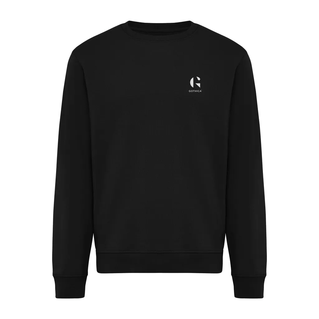 IQONIQ Torla Rundhals-Pullover aus recycelter Baumwolle, schwarz – Bild 4