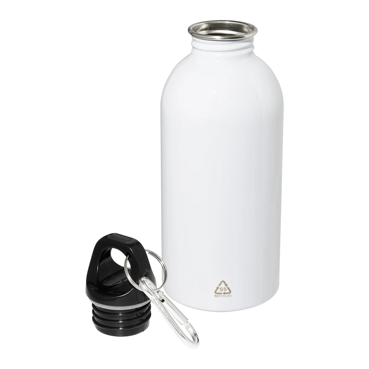 Flasche Ressuto aus recyceltem Edelstahl, weiß – Bild 2