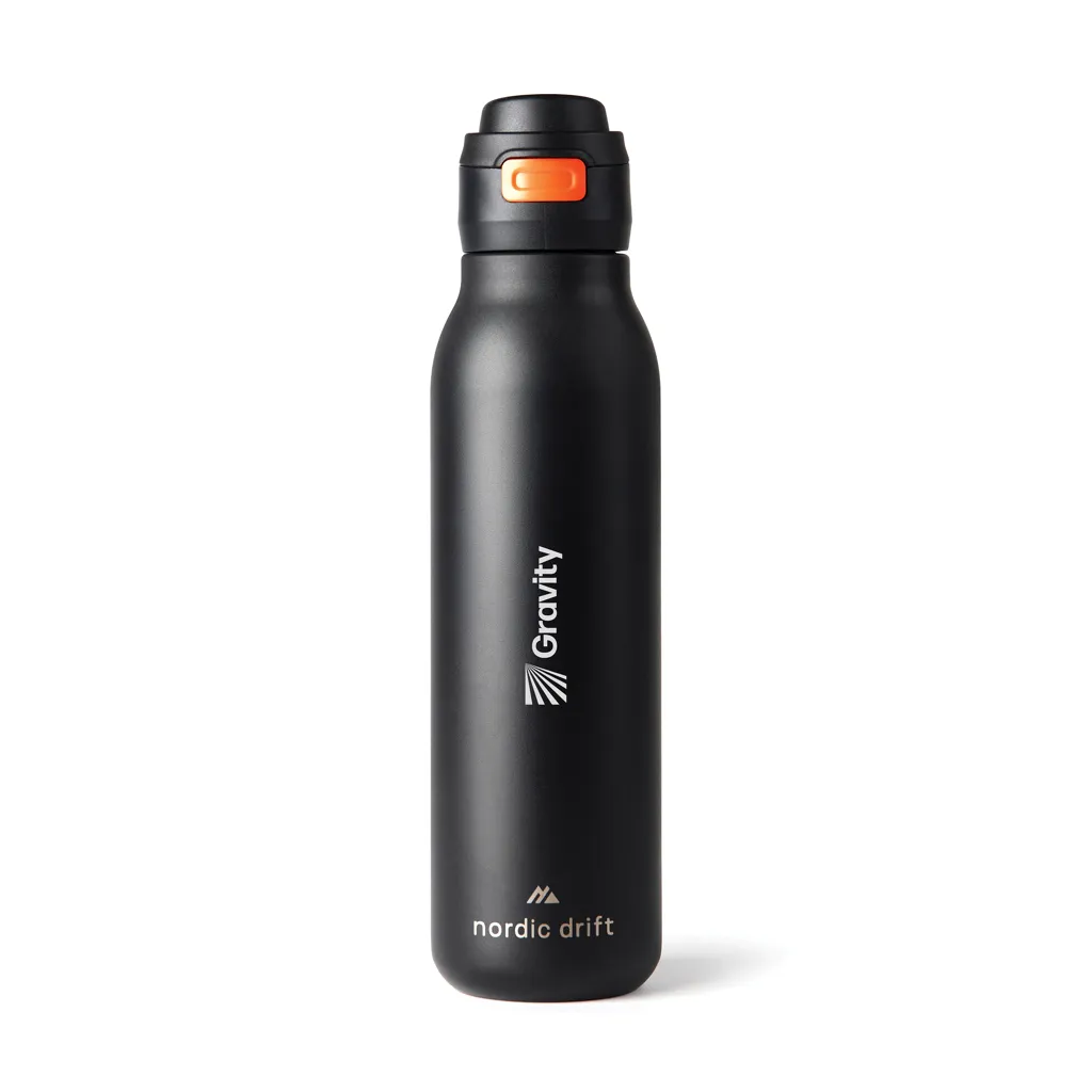 Nordic Drift Trail einwandige RCS Wasserflasche 750ml, schwarz – Bild 5