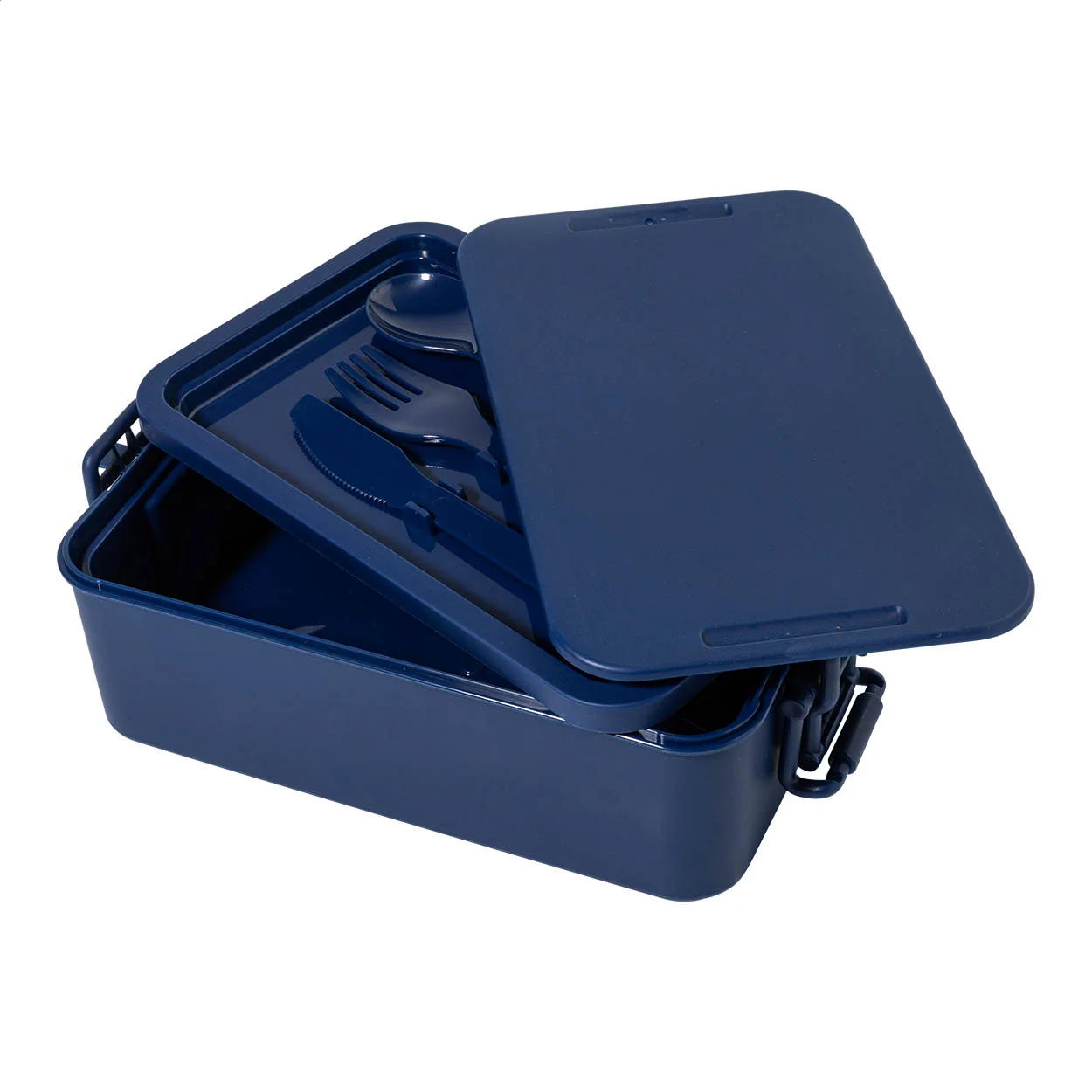Stapelbare Lunchbox Duplox, dunkelblau – Bild 4