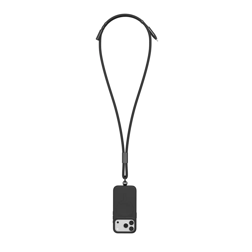 VINGA Baltimore RCS Ladekabel/Lanyard, schwarz – Bild 2