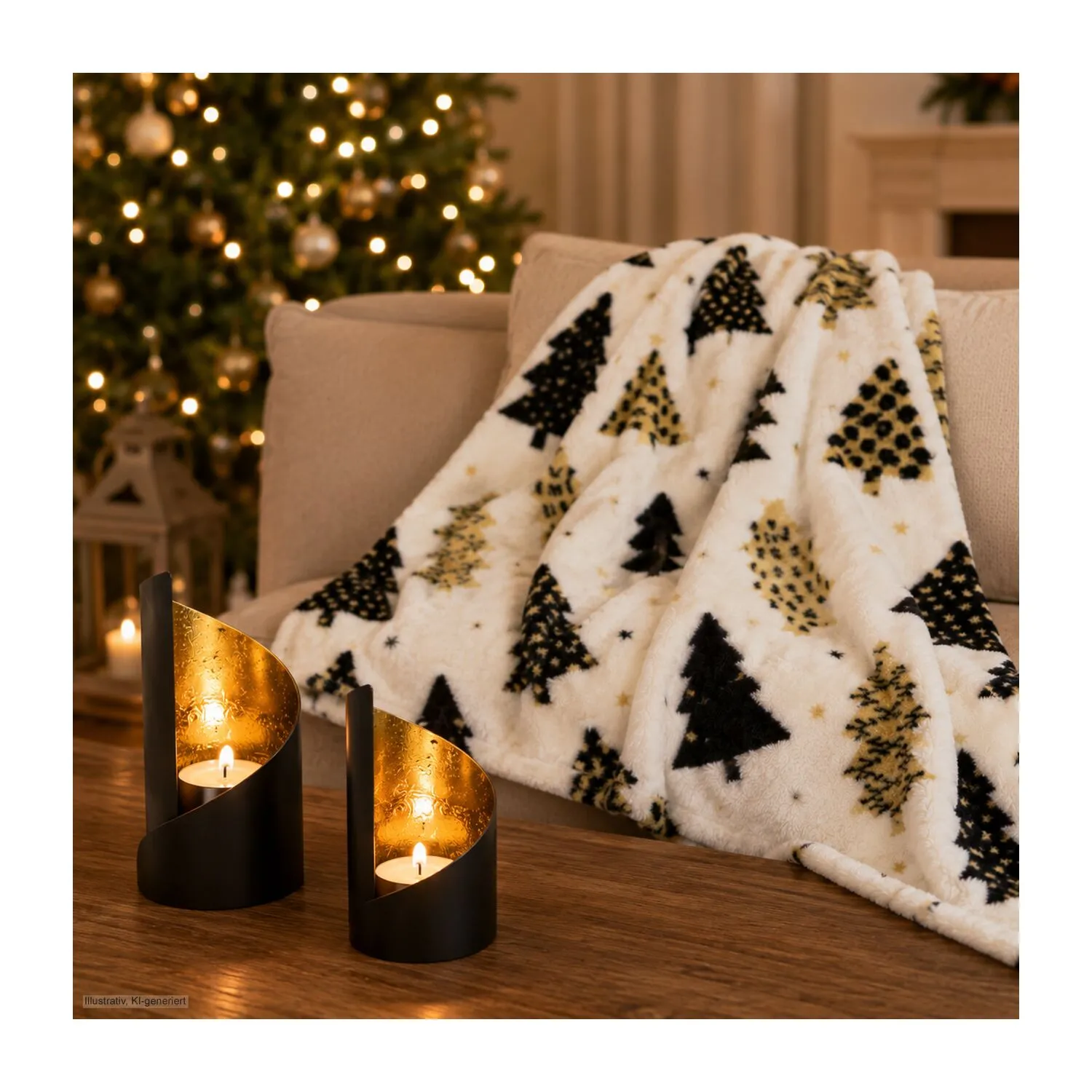 Wellness-Geschenkset: Adventstraum, gold – Bild 5